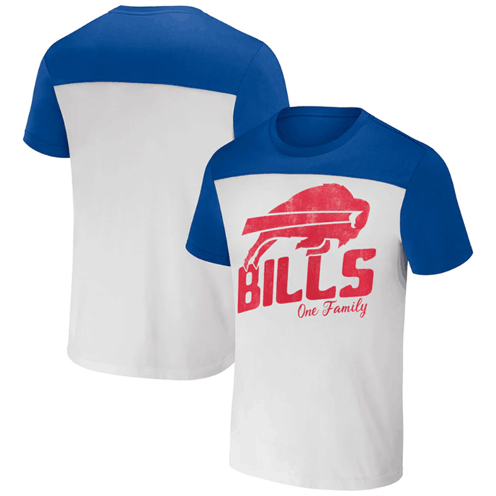Men's Buffalo Bills Cream Blue X Darius Rucker Collection Colorblocked T-Shirt Men's Buffalo Bills Cream Blue X Darius Rucker Collection Colorblocked T-Shirt