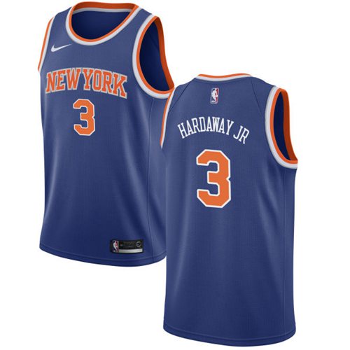 Nike Knicks #3 Tim Hardaway Jr. Blue Icon Edition NBA Swingman Jersey