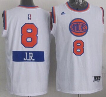 New York Knicks #8 J.R. Smith White 2014-15 Christmas Day Stitched NBA Jersey