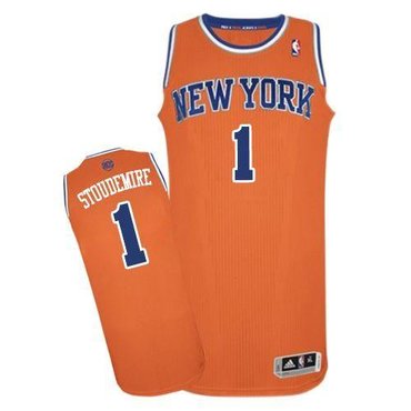 New York Knicks #1 Amar'e Stoudemire Revolution 30 Orange NBA Jersey