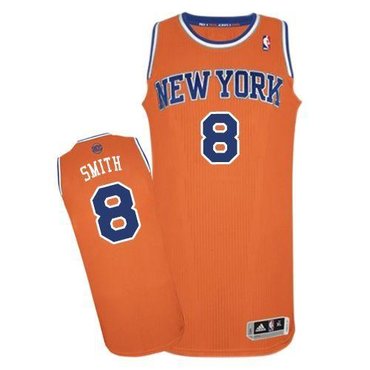 New York Knicks #8 J.R. Smith Revolution 30 Orange NBA Jersey