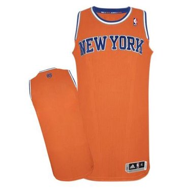 New York Knicks Blank Revolution 30 Orange NBA Jersey