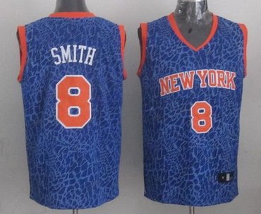 New York Knicks #8 J.R. Smith Blue NBA Jersey