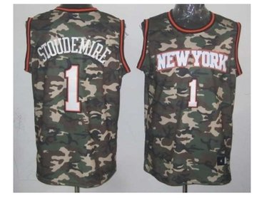 nba new york knicks #1 stoudemire camo