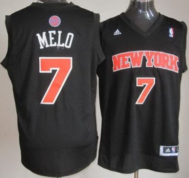 New York Knicks 7 Carmelo Anthony MELO Fashion Swingman NBA Jerseys