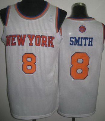 New York Knicks 8 JR Smith White Revolution 30 NBA Jersey New Style