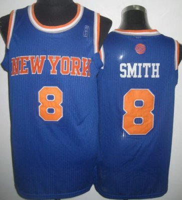 New York Knicks 8 JR Smith Blue Revolution 30 NBA Jersey New Style