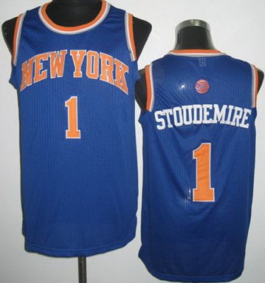 New York Knicks 1 Amar'e Stoudemire Blue Revolution 30 NBA Jerseys