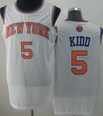 New York Knicks 5 Jason Kidd White Revolution 30 NBA Jerseys