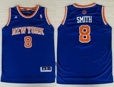 New York Knicks 8 JR Smith Blue Revolution 30 Swingman NBA Jersey New Style