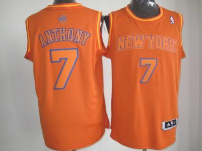 nba new york knicks #7 anthony orange(fullorange)