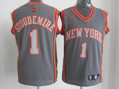 nba new york knicks #1 stoudemire grey jerseys