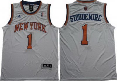 New York Knicks 1 Amar'e Stoudemire White Revolution 30 Swingman NBA Jerseys New Style