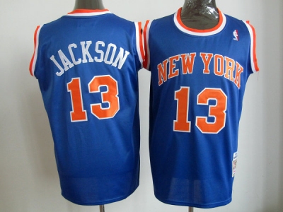 NBA Jerseys New York Knicks #13 Jackson M&N Blue