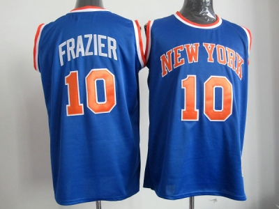 NBA Jerseys New York Knicks #10 Frazier M&N Blue