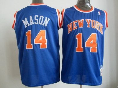 NBA Jerseys New York Knicks #14 Mason M&N Blue