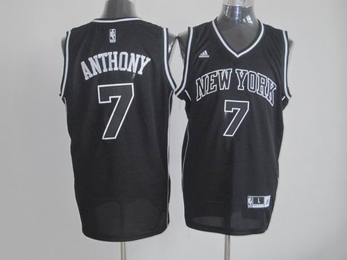 New York Knicks 7 Carmelo Anthony black Jersey