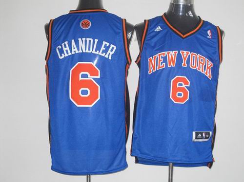 New York Knicks 6 Tyson Chandler BLUE JERSEYS