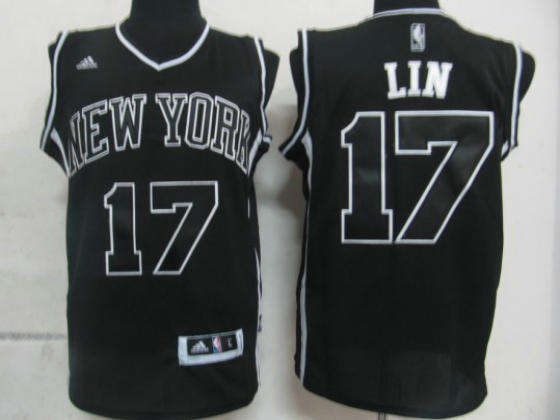 NBA Jerseys New York Knicks 17 Lin Black