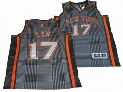 New York Knicks 17 Jeremy Lin Rhythm Fashion Swingman Jersey