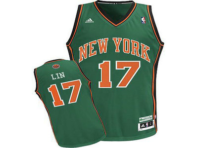 new york knicks 17 jeremy lin GREEN jerseys