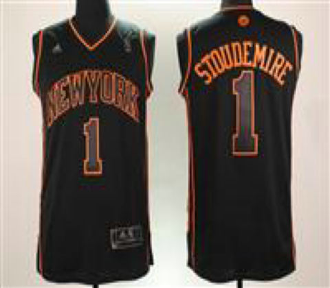 New York Knicks 1 Amar e Stoudemire black Fashion Jersey