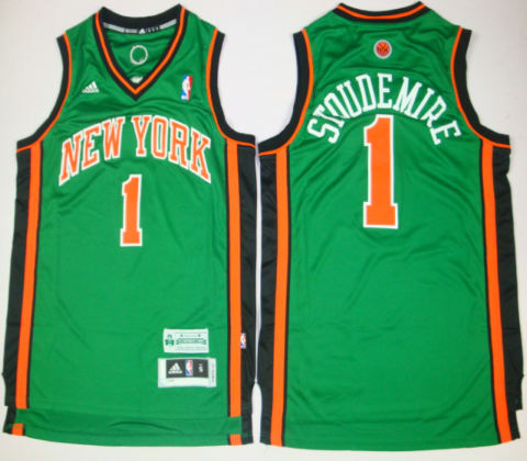 NY Knicks 1 Amare Stoudemire green jerseys