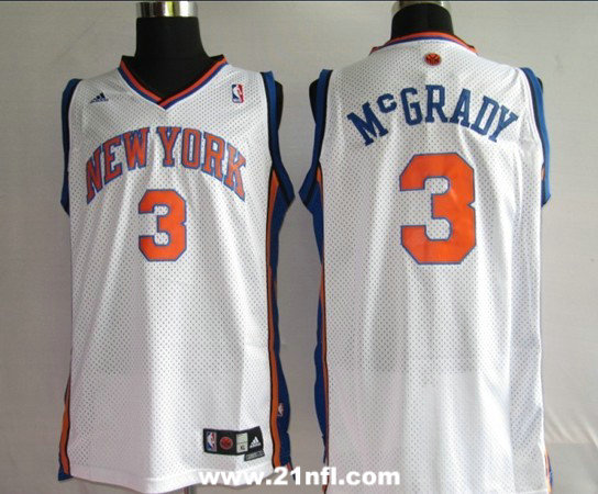 NBA Jerseys New York Knicks 3# MCGRADY white SWINGMAN