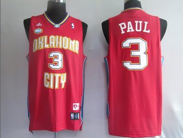 NBA Jersey New Orleans Hornets 3# Chris Paul Red(Swingman