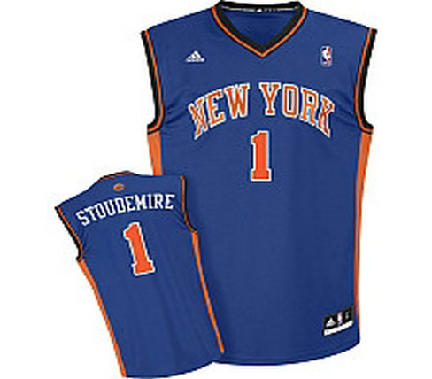 New York Knicks #1 Stoudemire Blue Jersey