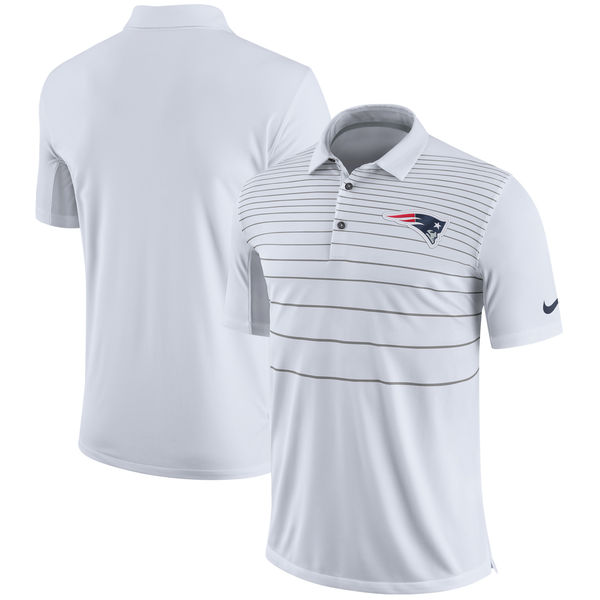 Men's New England Patriots Nike White Early Season Polo