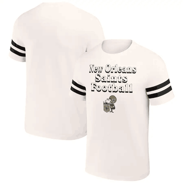 Men's New Orleans Saints Cream X Darius Rucker Collection Vintage T-Shirt Men's New Orleans Saints Cream X Darius Rucker Collection Vintage T-Shirt