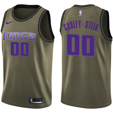 Nike Kings #00 Willie Cauley-Stein Green Salute to Service NBA Swingman Jersey