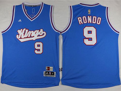 Kings #9 Rajon Rondo New Light Blue Stitched NBA Jersey