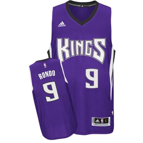 Kings #9 Rajon Rondo Purple Stitched NBA Jersey