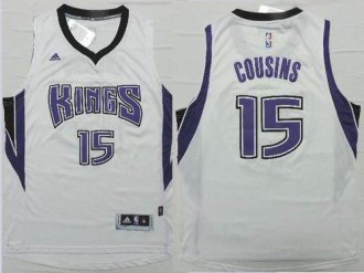 Revolution 30 Sacramento Kings #15 DeMarcus Cousins White Stitched NBA Jersey