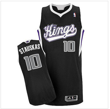 Los Angeles Kings #10 Nik Stauskas Black Revolution 30 Stitched NBA Jersey