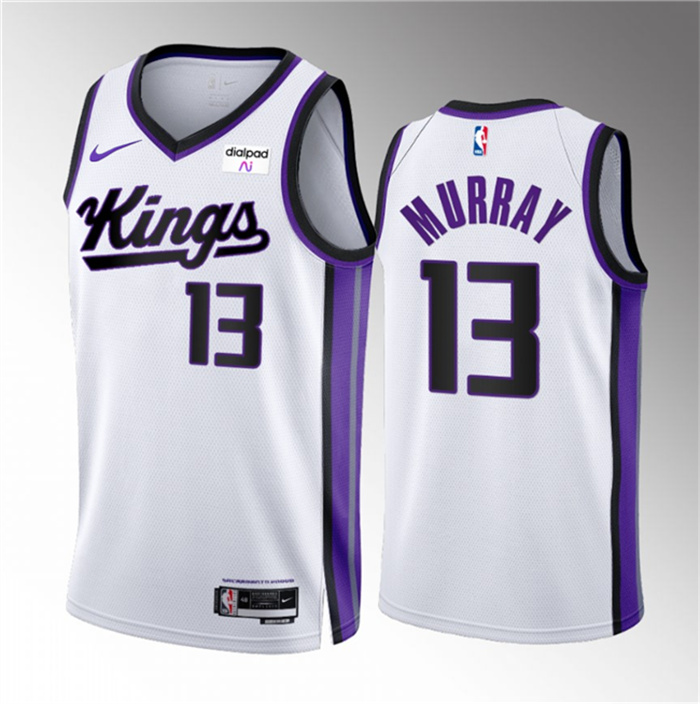 Men's Sacramento Kings #13 Keegan Murray White 2023 24 Association Edition Swingman Stitched Basketball Jersey