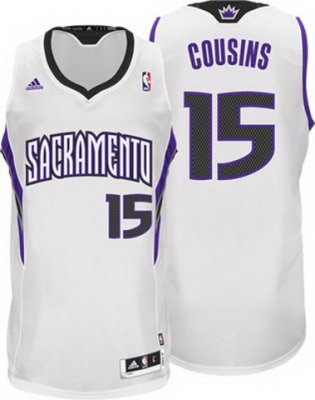 Sacramento Kings DeMarcus Cousins 15 White Jerseys