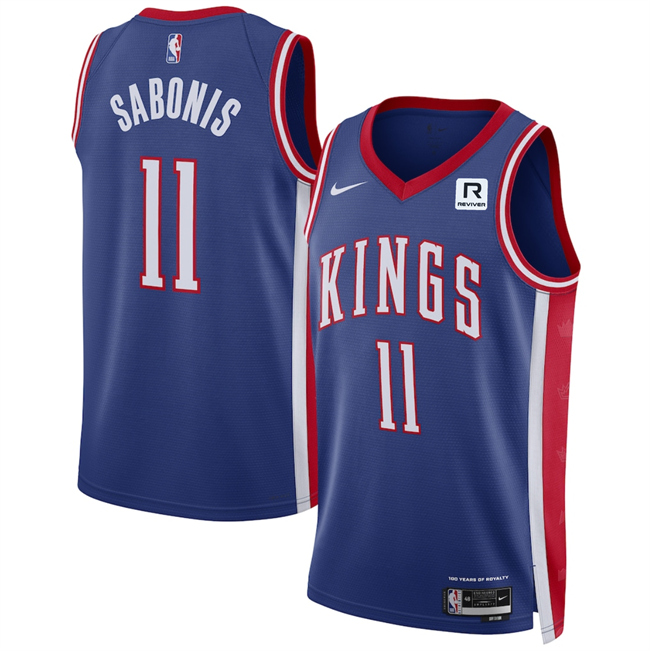 Men's Sacramento Kings #11 Domantas Sabonis Purple 2024 25 City Edition Stitched Basketball Jersey