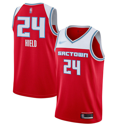 Kings #24 Buddy Hield Red Basketball Swingman City Edition 2019 20 Jersey