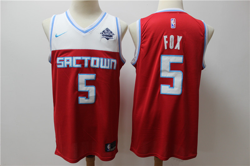 Kings 5 De'Aaron Fox Red 2019 20 City Edition Nike Swingman Jersey