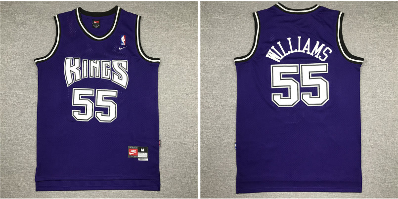 Kings 55 Jason Williams Purple Nike Swingman Jersey