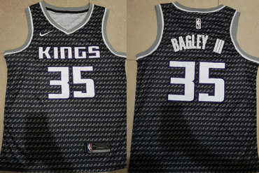 Kings 35 Marvin Bagley III Black City Edition Nike Swingman Jersey