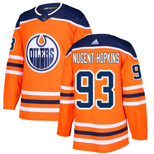 Adidas Oilers #93 Ryan Nugent-Hopkins Orange Home Authentic Stitched NHL Jersey Adidas Oilers #93 Ryan Nugent-Hopkins Orange Home Authentic Stitched NHL Jersey