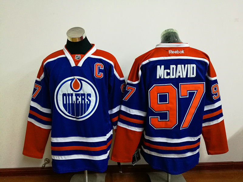 Oilers #97 Connor McDavid Light Blue Stitched NHL Jersey Oilers #97 Connor McDavid Light Blue Stitched NHL Jersey