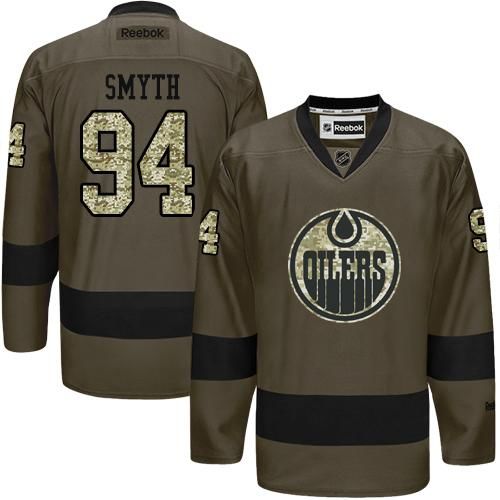 Oilers #94 Ryan Smyth Green Salute to Service Stitched NHL Jersey Oilers #94 Ryan Smyth Green Salute to Service Stitched NHL Jersey