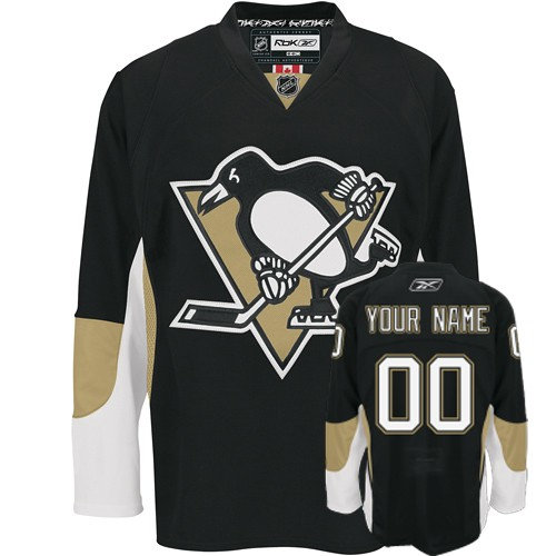 Pittsburgh Penguins Black Customized Jersey