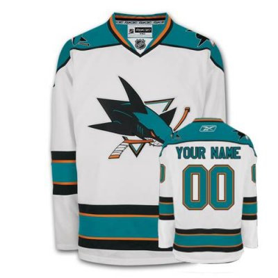 San Jose Sharks Road Customized Jersey
