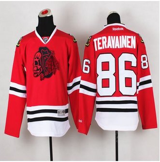 Youth Chicago Blackhawks #86 Teuvo Teravainen Red(Red Skull) Stitched NHL Jersey Youth Chicago Blackhawks #86 Teuvo Teravainen Red(Red Skull) Stitched NHL Jersey